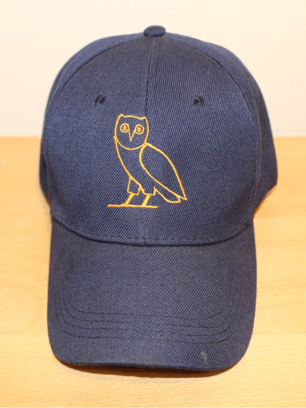 OVO Navy Cap with Gold Owl Embroidery